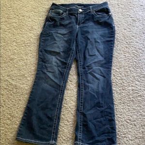 Maurices short Curvy slim bootcut jeans